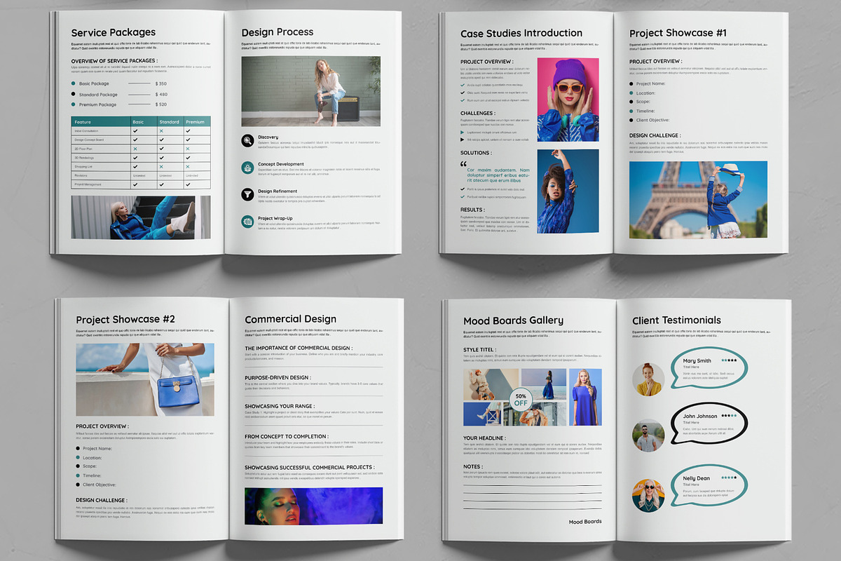 Brand Portfolio Template Layout, a Magazine Template by MightyDesign (Photo 3 of 6)