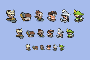 Minimal Game Characters PSD