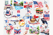 4th of July Clip Art Patriotic, a Person Illustration by GlamArtZhanna (Thumbnail 6 of 8)