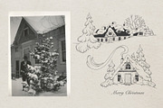 Winter houses. Line art., an Illustration by heyXeni (Thumbnail 3 of 5)