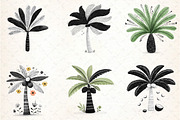 Watercolor Tropical Palm Trees, an Illustration by DreamCafeArt (Thumbnail 3 of 8)
