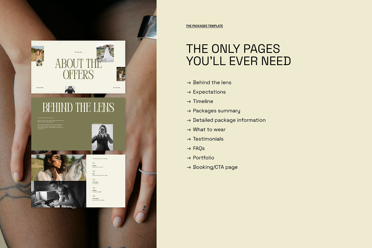 Photographer's Packages Template, a Marketing Template by Third Ginger Studio (Photo 3 of 8)