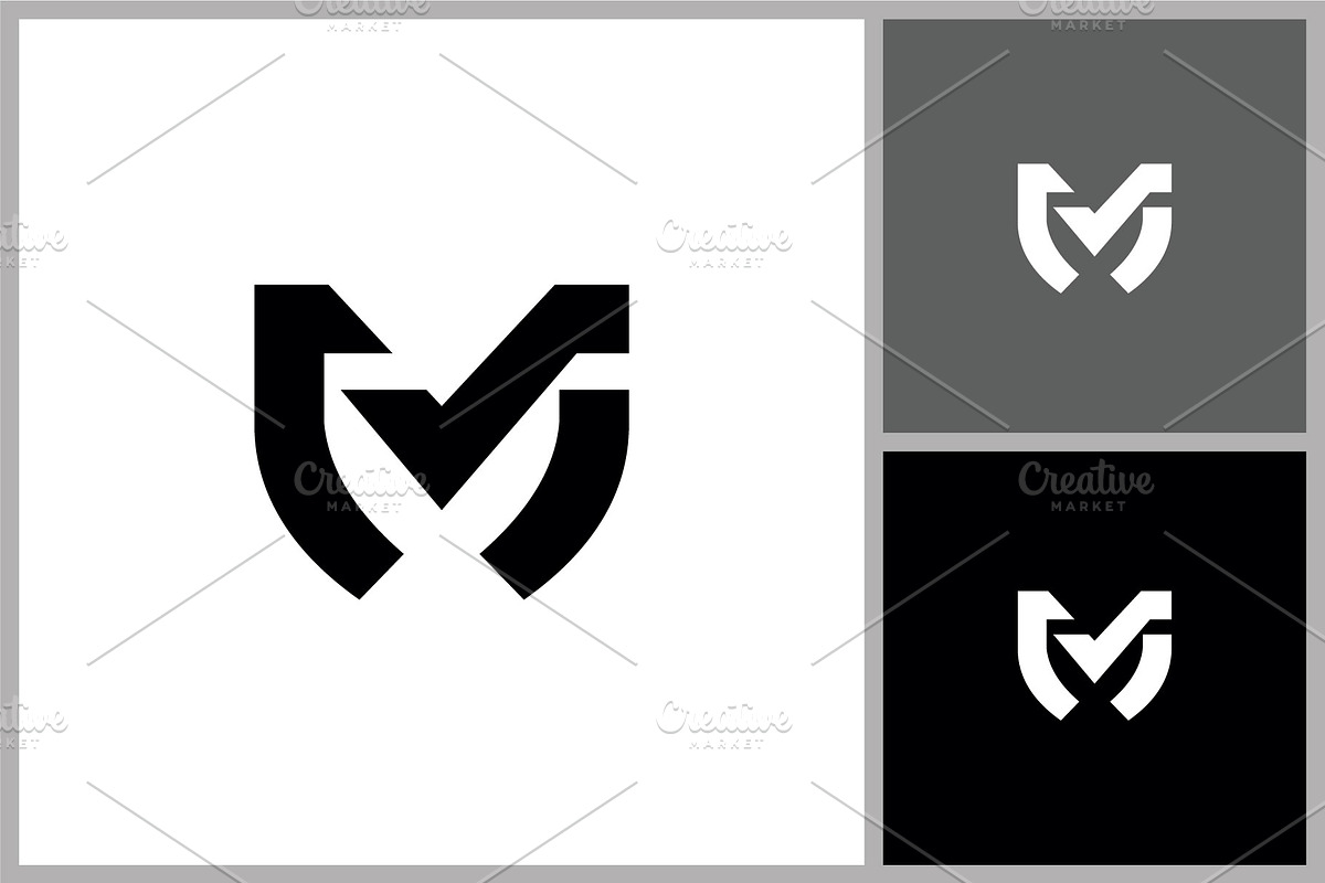 Modern Abstract Letter M