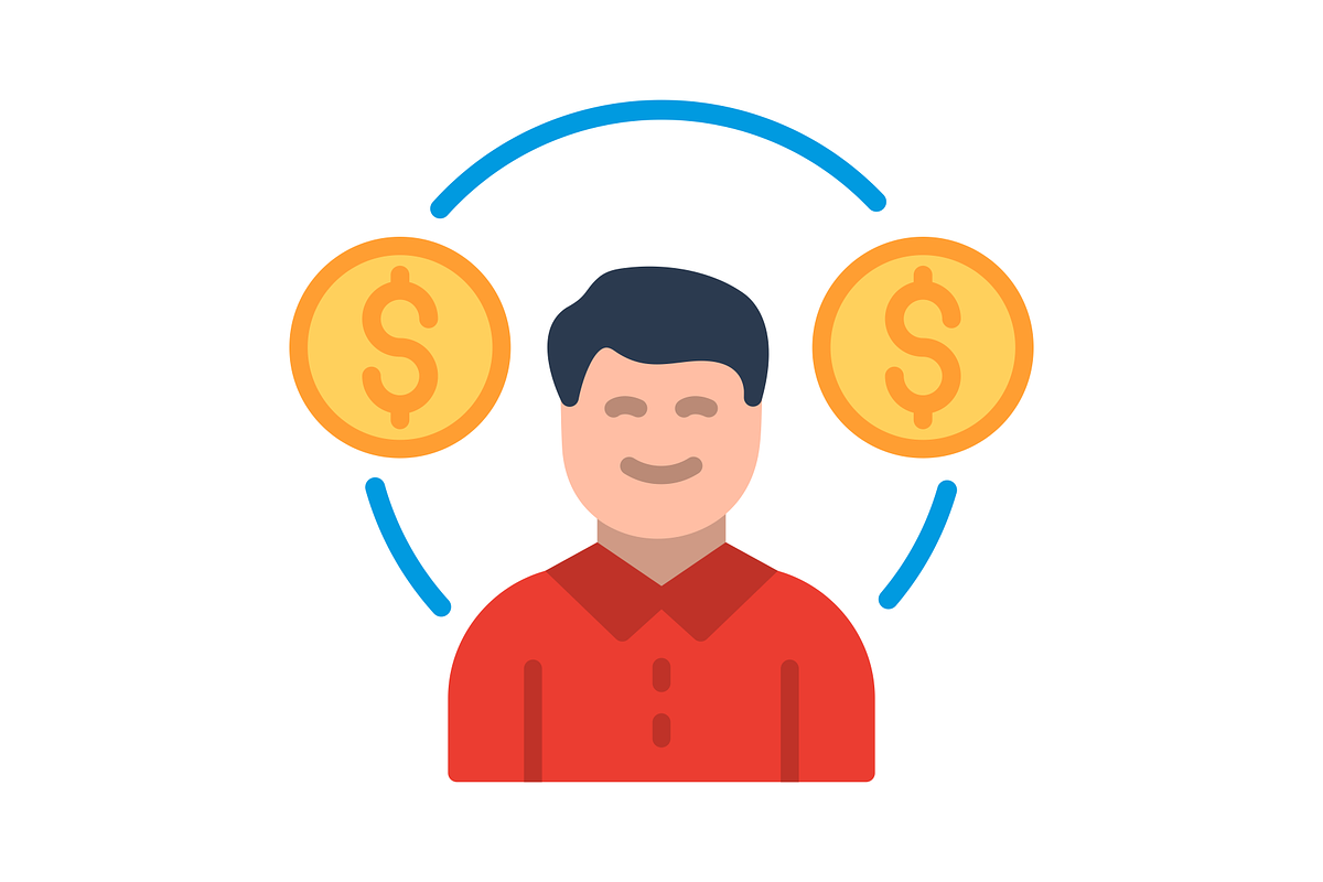 Cash flow Flat Icon, a Duotone Icon by Pexelpy (Photo 2 of 2)