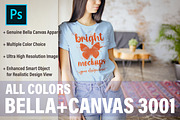 Bella Canvas 3001 Mockup Bundle, a Shirt Mockup by BrightMockups (Thumbnail 4 of 5)