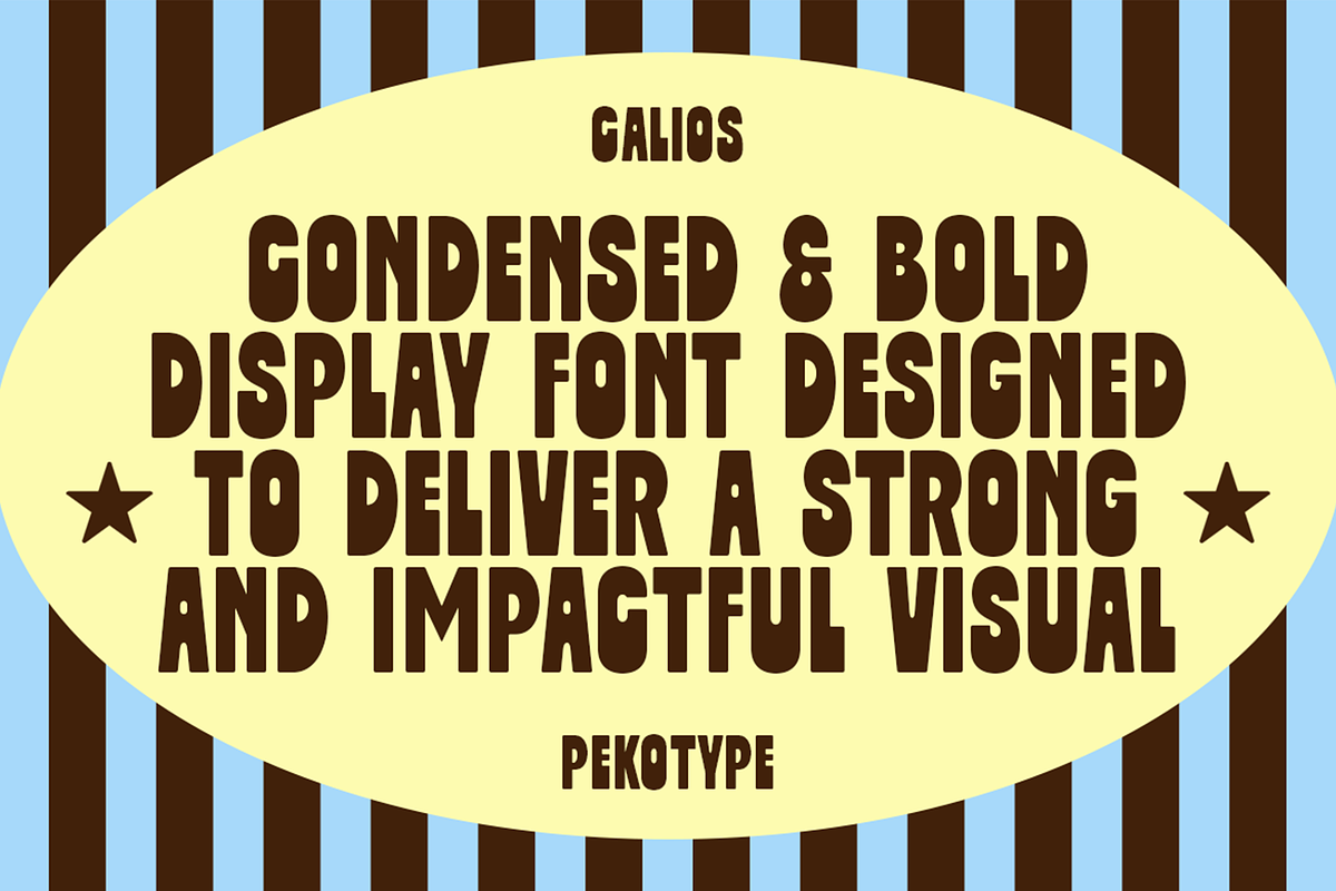 Calios - Bold Condensed Logo Font, a Font by Pekotype (Photo 2 of 15)