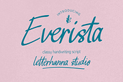 Everista Classy Script Font, a Script Font by Letterhanna Studio (Thumbnail 10 of 10)