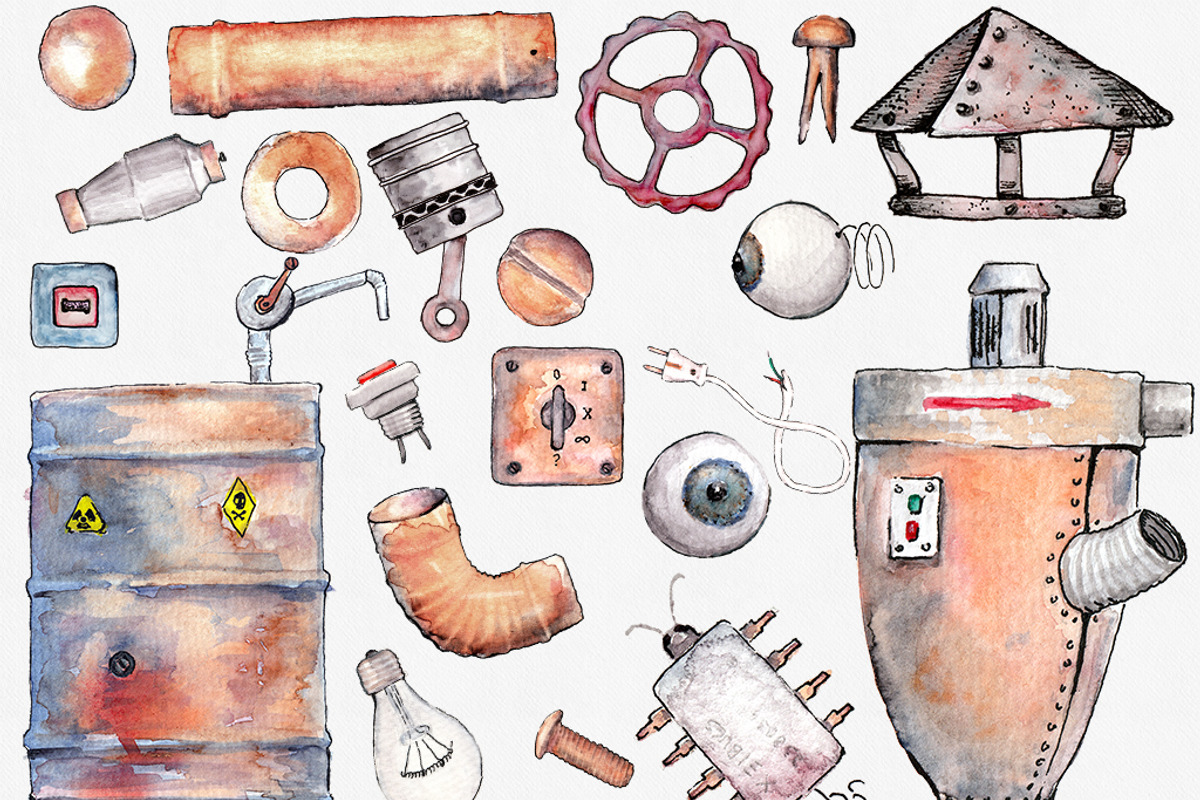 Watercolor Builder Kit, an Illustration by Watercolor Nomads (Photo 2 of 2)