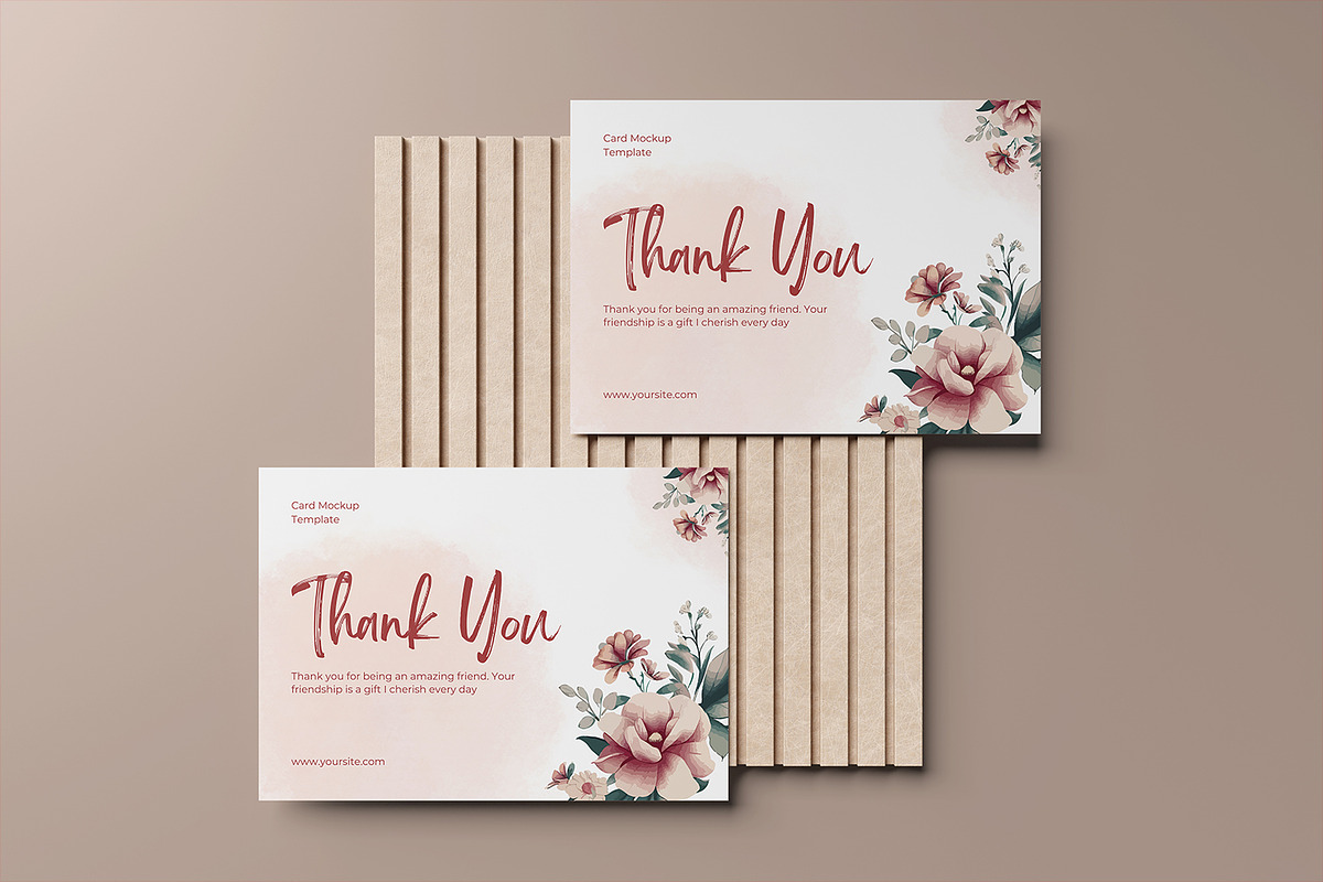 Greeting Card Mockup, an Advertising Mockup by Graphicell (Photo 4 of 5)
