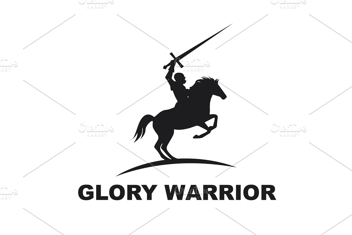 Brave warrior riding horse, an Animal Illustration by LogosDen