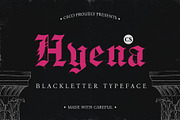 CS Hyena – Old English Font, a Blackletter Font by Craft Supply Co. (Thumbnail 1 of 8)
