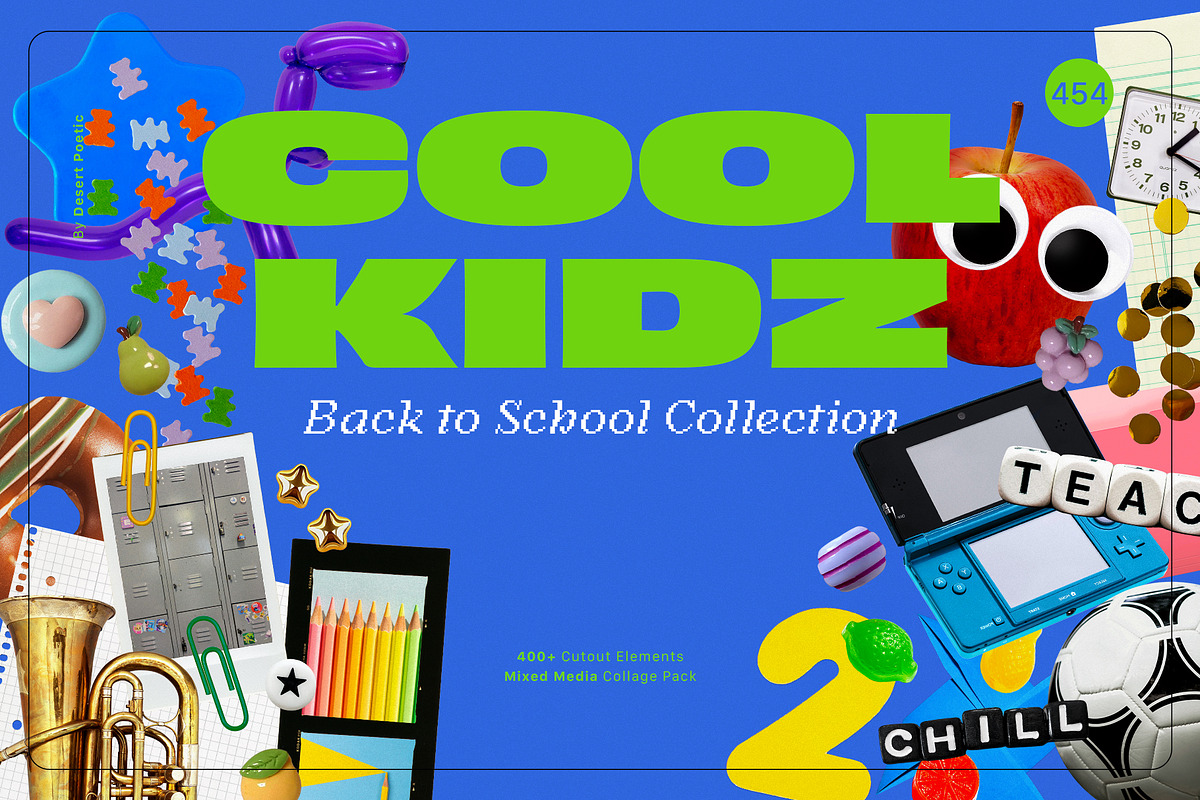 COOL KIDZ Collage Pack, an Object Graphic by Desert Poetic (Photo 1 of 12)