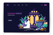 Ramadan Illustration and Web Header, a Templates & Theme by Foxyard studio (Thumbnail 3 of 5)