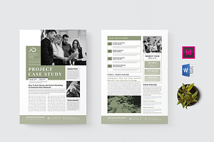 Case Study | MS Word & Indesign, a Flyer Template by design_hut