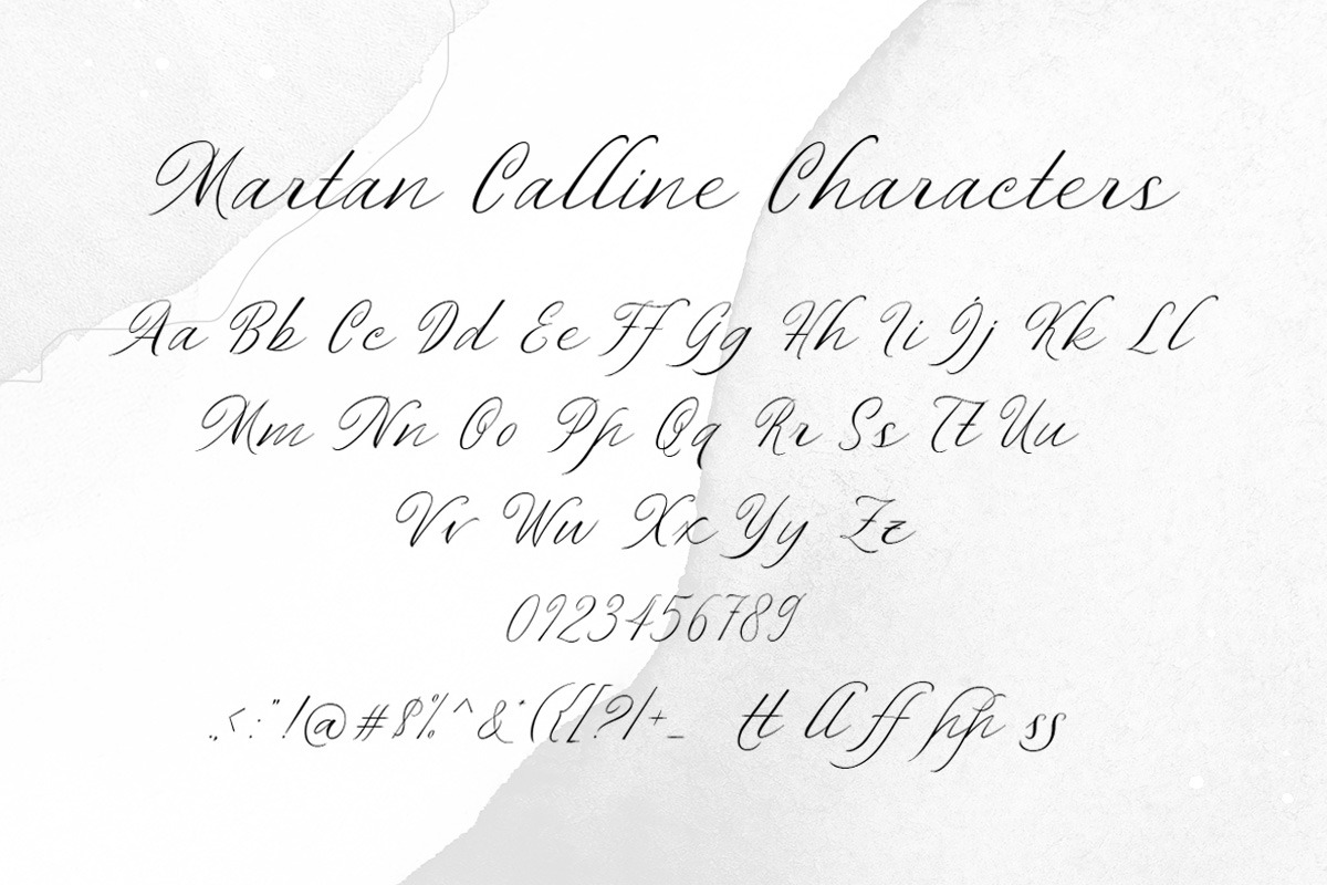 Martan Calline - Elegant Script, a Font by Letterhend Studio (Photo 5 of 9)