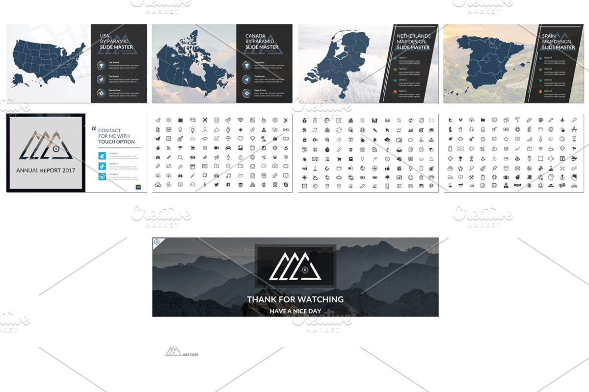 Business Annual Report 2017, a Presentation Template by UniqueStudio (Photo 12 of 12)