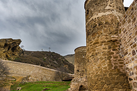 Ancient rock monastery David Garedji in Georgia, an Architecture Photo by Anna Bogush