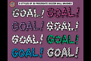 Procreate 3D Soccer Lettering Set, a Brush Add-On by AlwaysBeColoring (Thumbnail 4 of 14)