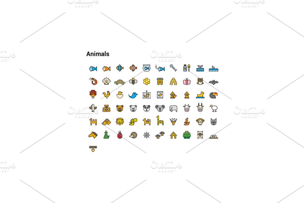 +1000 FILLED LINE ICONS, an Outline Icon by beguima (Photo 8 of 17)