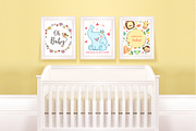 Frame mockups with child crib, a Print Template by Milan Mockup (Thumbnail 1 of 5)