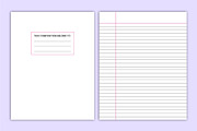 Composition Notebooks- Wide Ruled, a Stationery Template by Mustafiz (Thumbnail 2 of 4)