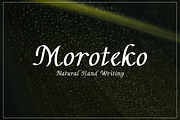 Moroteko Natural Handwriting Font, a Handwritten Font by Glowin_studio (Thumbnail 1 of 5)