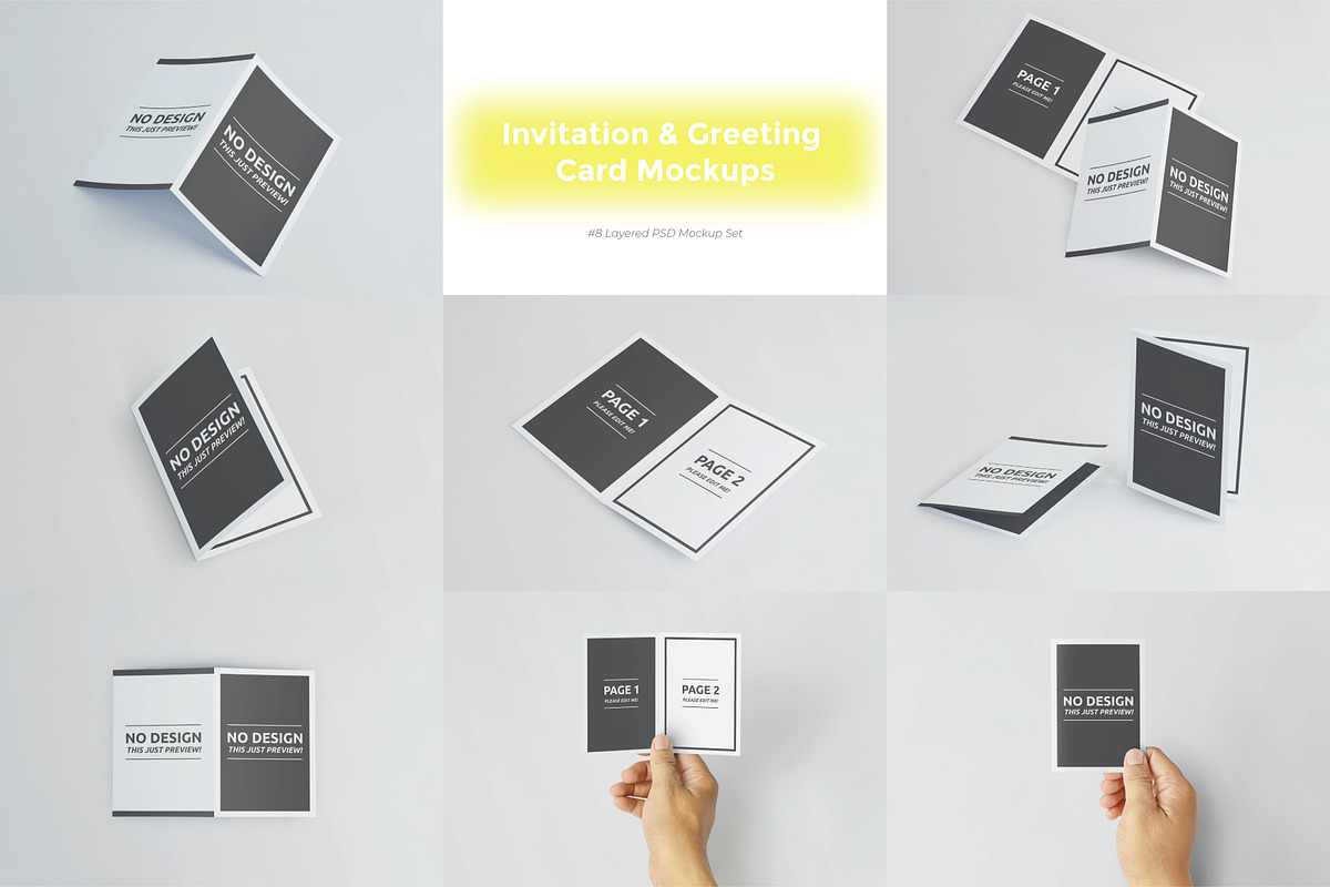 Invitation & Greeting Card Mockups, a Print Template by Mockstore (Photo 2 of 4)