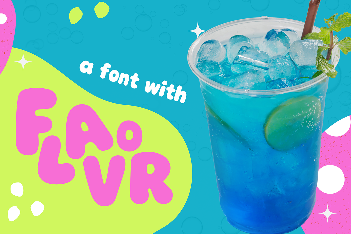 Soda Pop – Playful Bold Font, a Sans Serif Font by Collette Collabs (Photo 2 of 4)