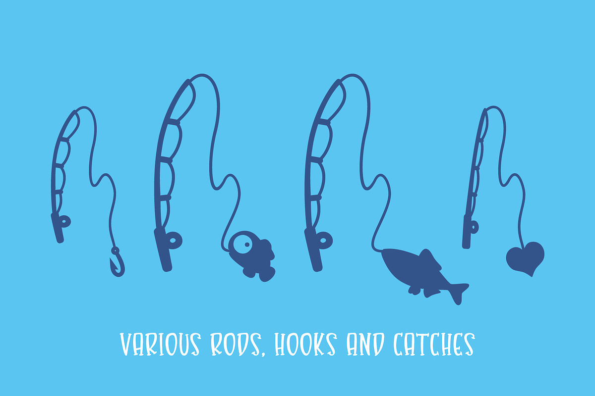 Gone Fishing - a fishing font!!! preview 4