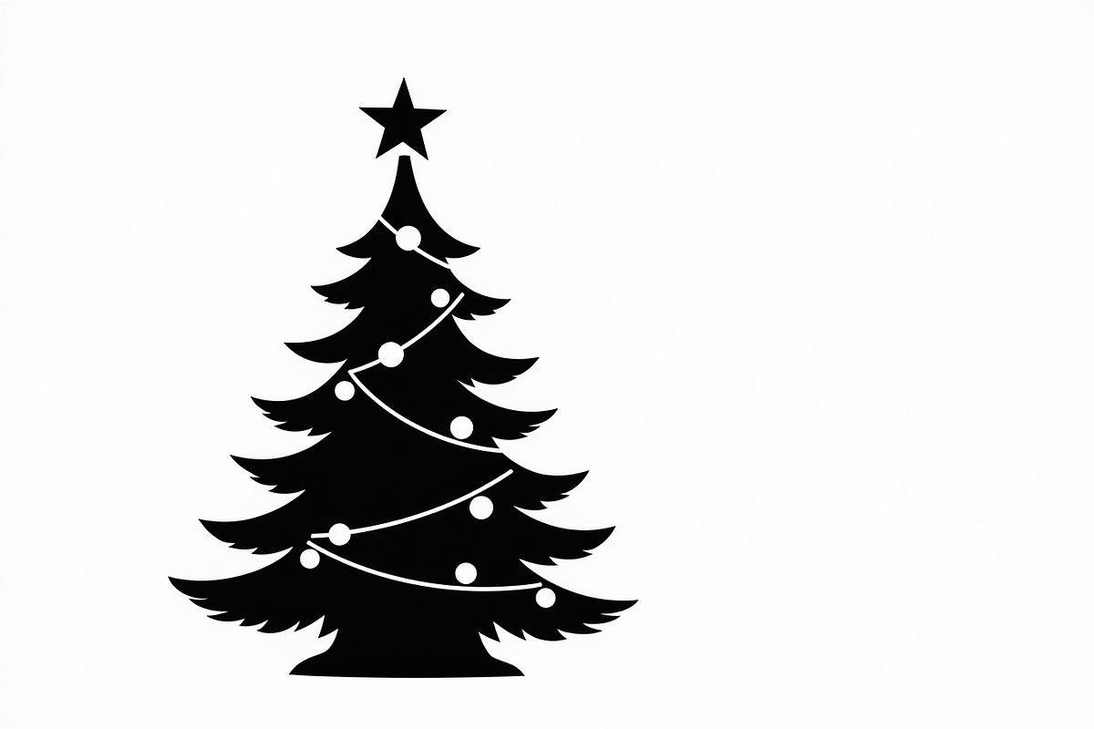 Cozy Holiday Tree Silhouette Designs, an Illustration by Gaye Art (Photo 19 of 21)