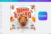 Thanksgiving Flyer Template, a Flyer Template by Artonix (Thumbnail 3 of 3)