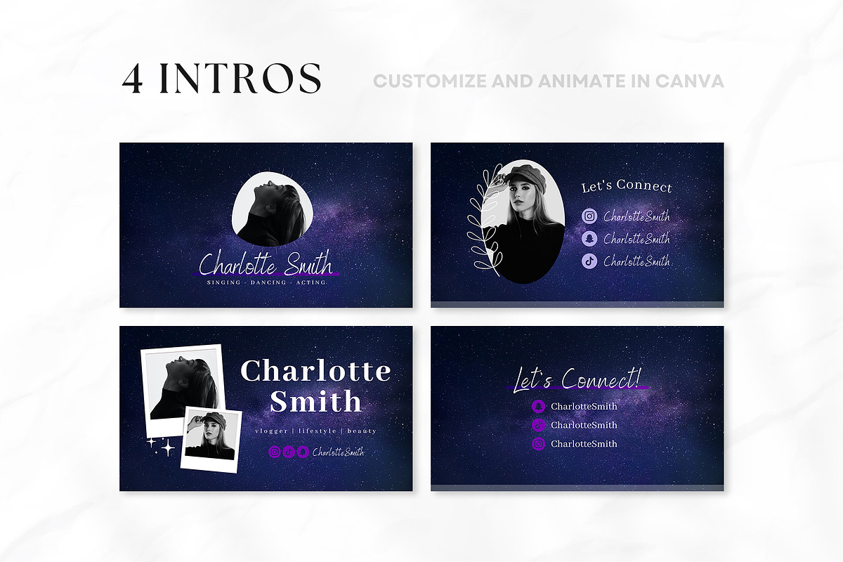 YouTube Branding Kit For Canva, a Social Media Template by OniriqveDesigns (Photo 4 of 10)