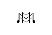 Luxury Letter M Music Logo, a Branding & Logo Template by Luxury Logos (Thumbnail 3 of 4)