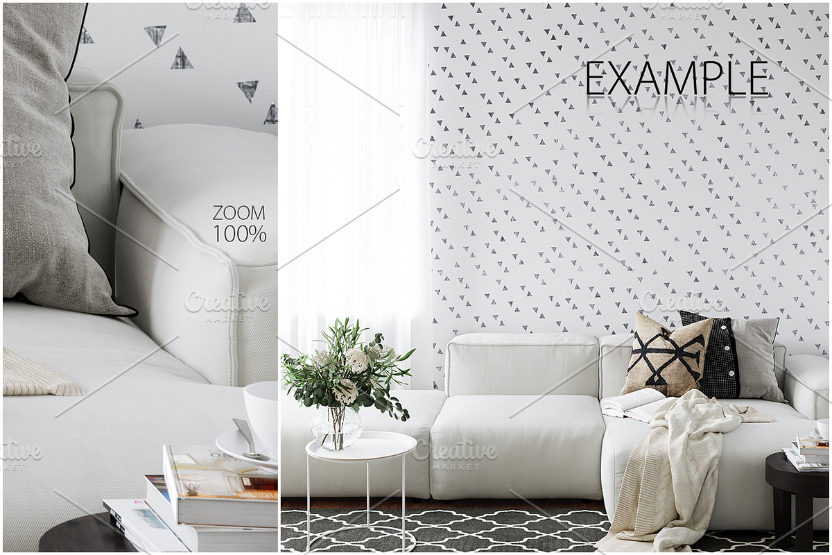 Frames & Walls Scandinavian Bundle-4, a Household Mockup by Yuri-U (Photo 28 of 38)