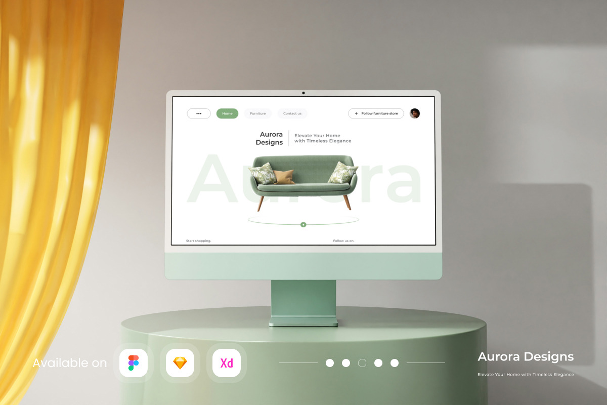 Aurora Designs - Furniture Landing P, an App Template by twinstd (Photo 3 of 5)