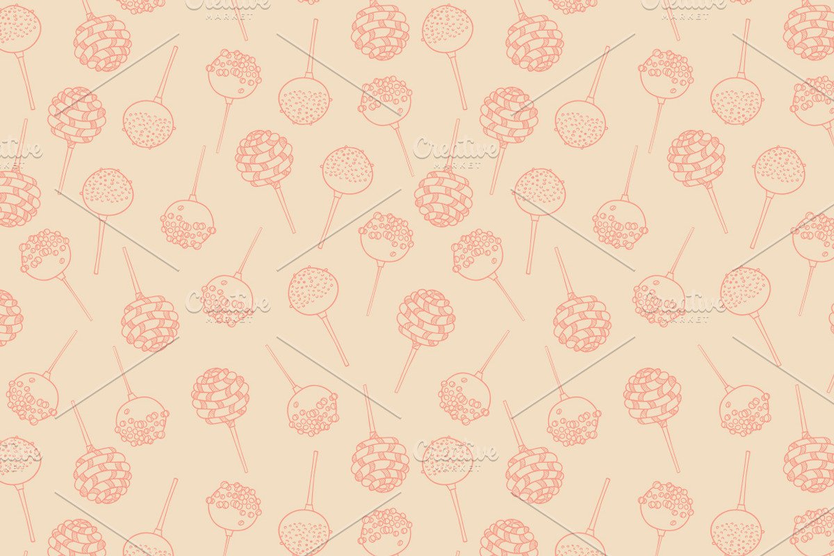 Candy Hand Drawn Seamless Patterns preview 2