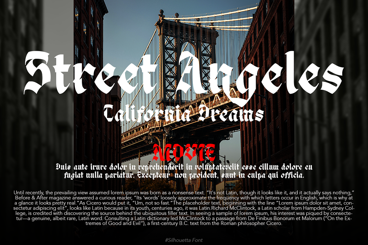 Silhouetta Blackletter, a Blackletter Font by TypeClassHeroes (Photo 13 of 15)