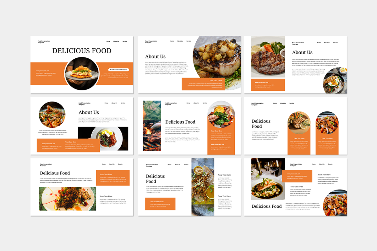 Delicious Food - Google Slides, a Presentation Template by Iqsiart Studio (Photo 2 of 3)