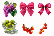 Italian Summer Clipart, an Illustration by DreamArtGraphic (Thumbnail 2 of 8)