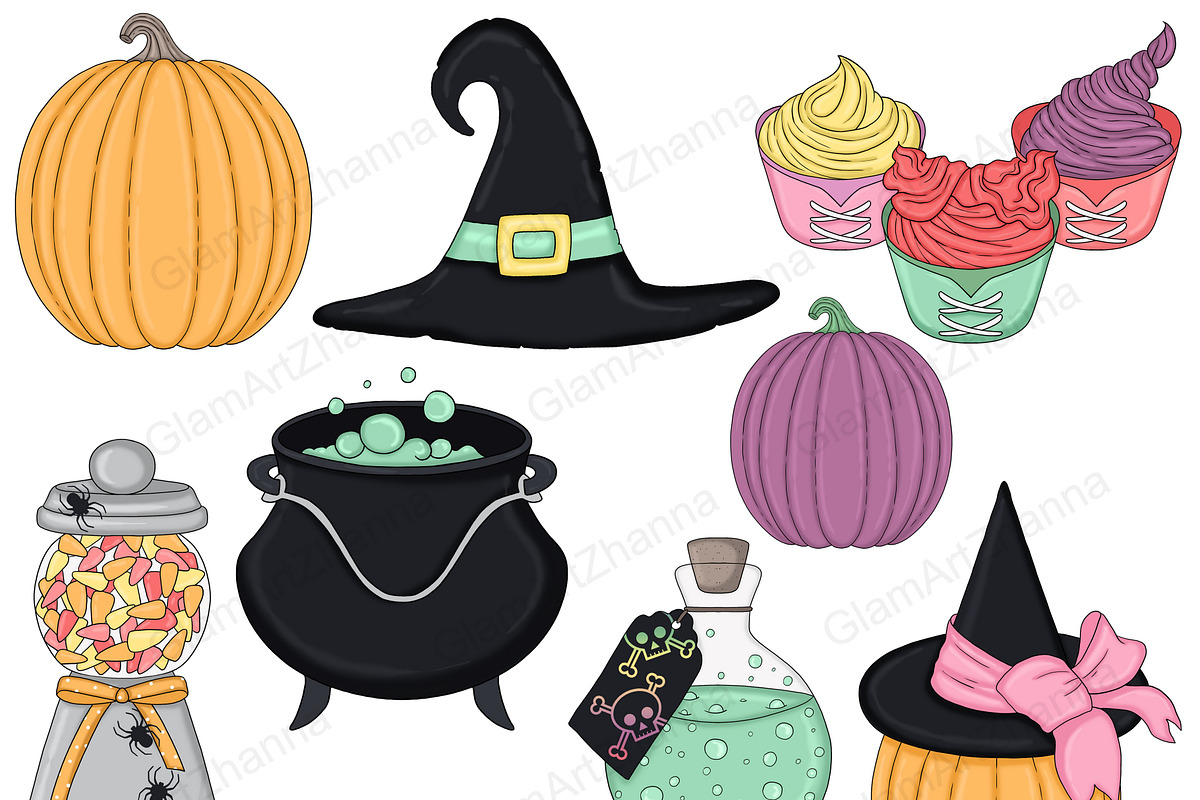 Magic Clipart, a Seasonal Illustration by GlamArtZhanna (Photo 4 of 5)