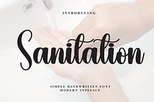Sanitation | Script Font
