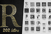 28 IN 1 VINTAGE LETTERS COLLECTION, a Symbol Font by Graphic Spirit (Thumbnail 20 of 31)