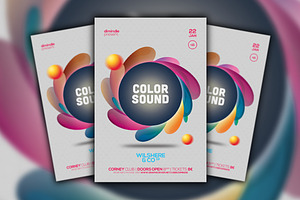 Color Sound Flyer Template