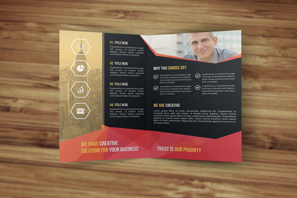 Corporate Bi Fold Brochure Template, a Brochure Template by Alice_s (Photo 3 of 8)