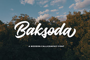 Baksoda, a Script Font by Wacaksara Co. (Thumbnail 1 of 7)