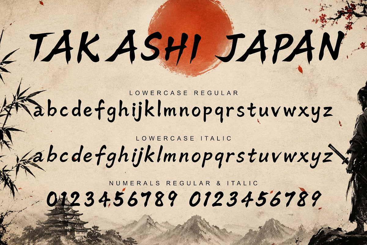 Takashi Japan, a Blackletter Font by Yoga Letter (Photo 7 of 9)
