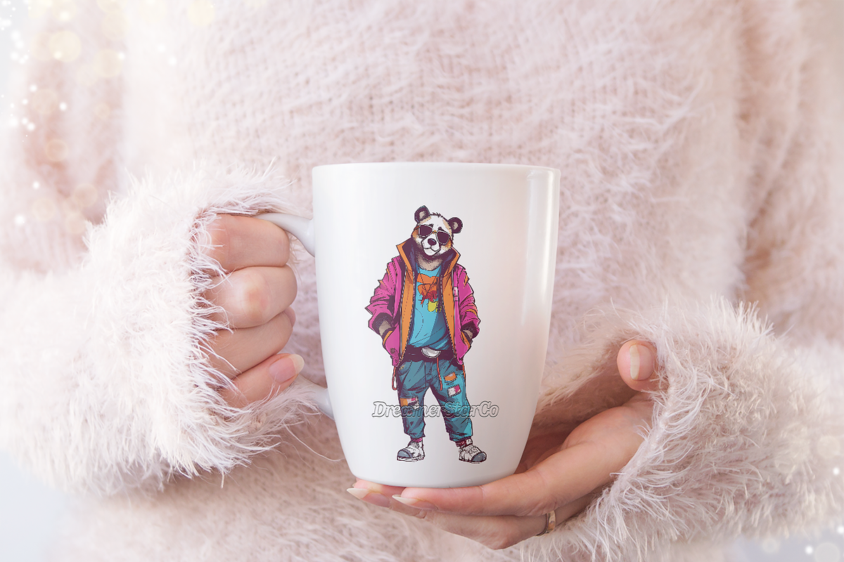 cute panda clipart, an Object Graphic by DreamerStarCo (Photo 2 of 6)