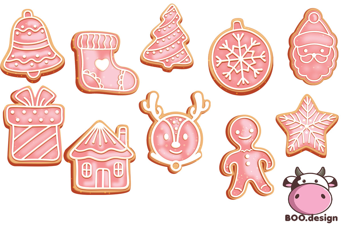 Gingerbread Cookie Font And Clipart, an Object Graphic by Boodesign (Photo 2 of 4)