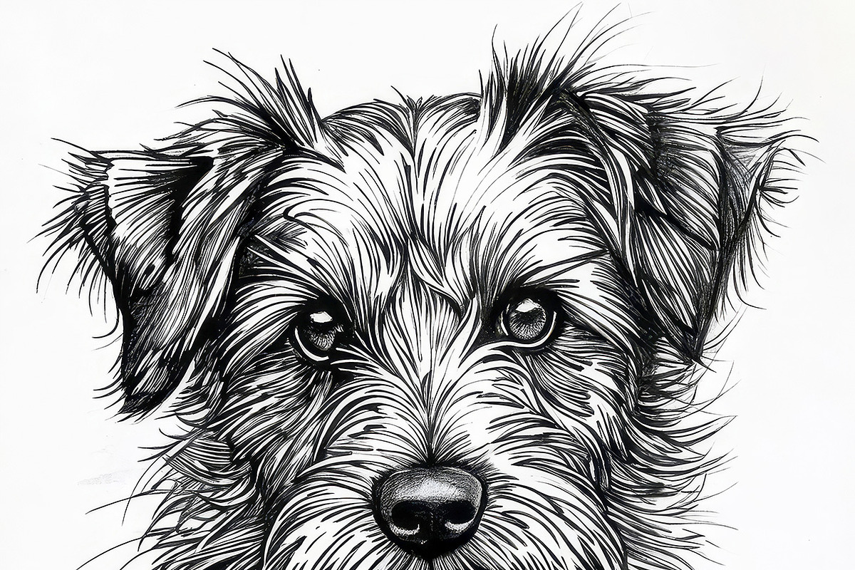 Monochrome Dog Sketch Collection, an Animal Illustration by StockVerse Creative (Photo 2 of 4)