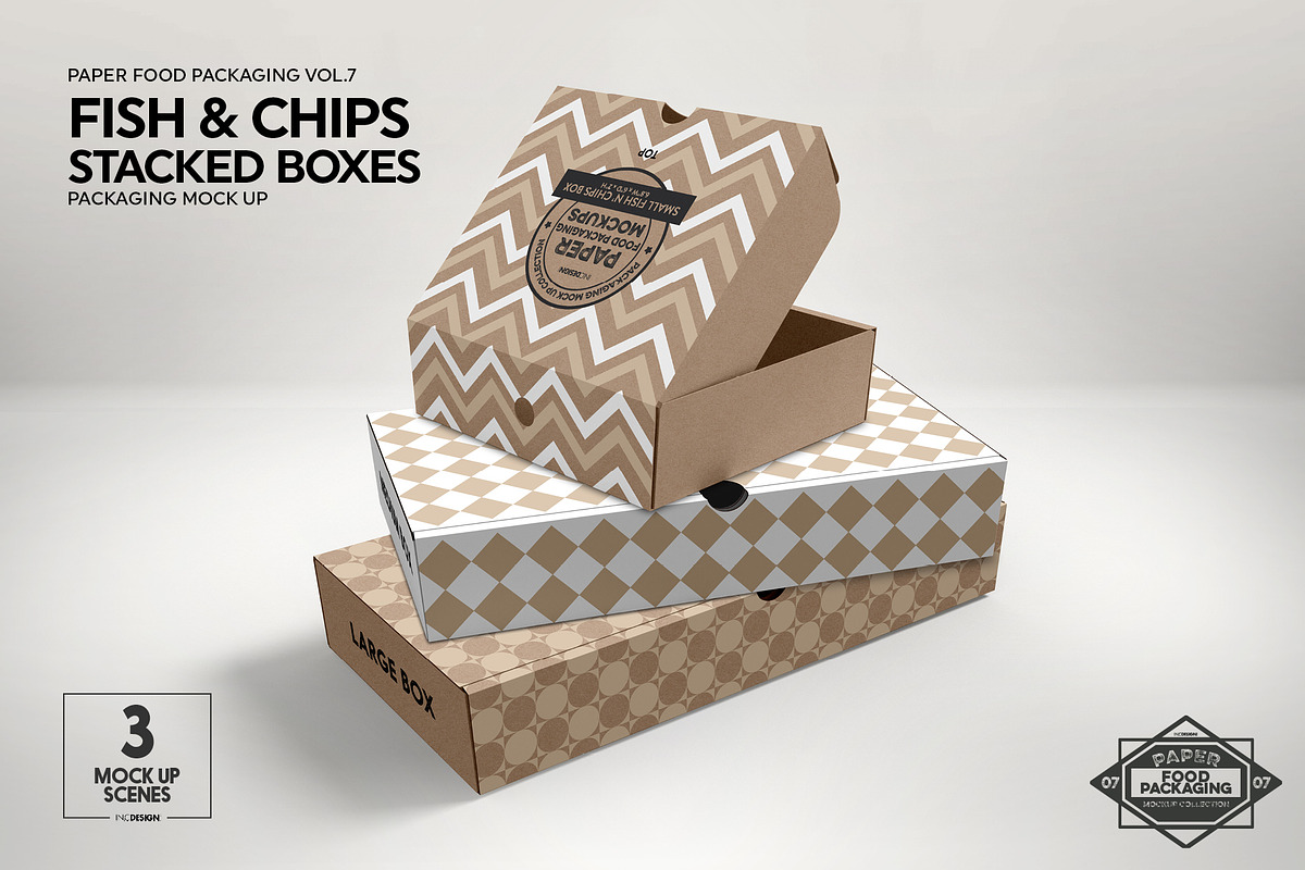 VOL.7 Food Box Packaging Mockups, a Cups & Container Mockup by INCDesign (Photo 8 of 21)